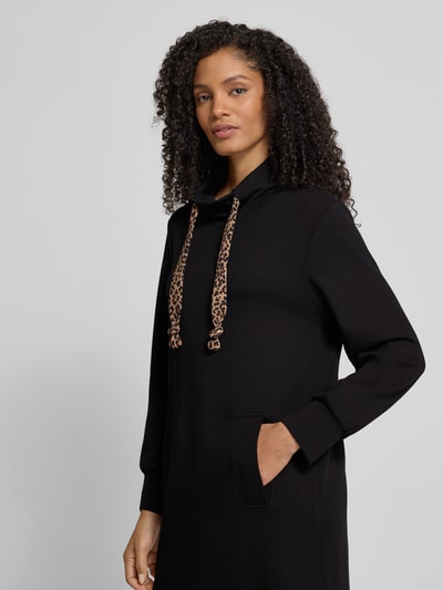 Marc Cain Relaxed Fit Midikleid mit Eingrifftaschen Black 3