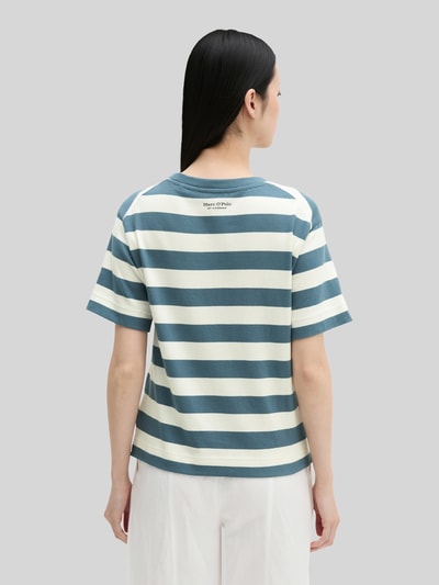 Marc O'Polo Loose Fit T-Shirt aus reiner Baumwolle Petrol 5