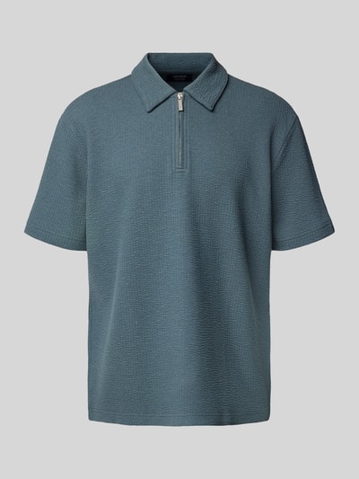 MCNEAL Poloshirt met korte ritssluiting Petrol - 2