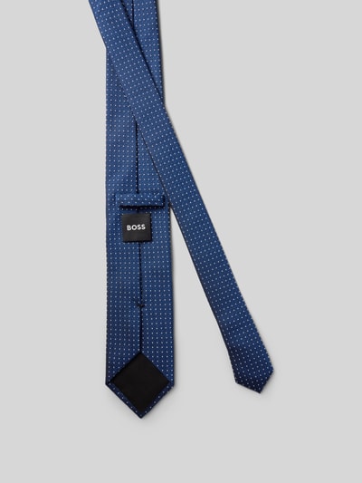 BOSS Stropdas met all-over motief Blauw - 2