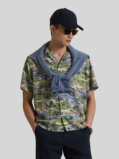 Polo Ralph Lauren Kurzarm Freizeithemd mit Allover-Print Hellgruen 4