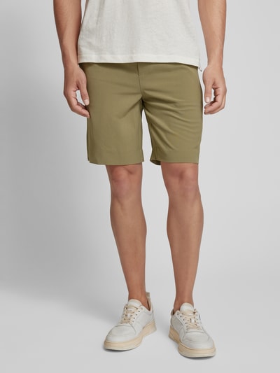 Casual Friday Szorty z elastycznym pasem model ‘Samos’ Khaki 4