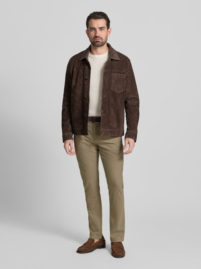 MCNEAL Slim Fit Stoffhose mit Gesäßtaschen Schilf Melange 1