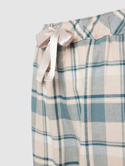 Esprit Pyjama-Hose mit Glencheck-Muster Tuerkis 2