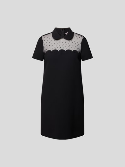 RED Valentino Minikleid mit Bubikragen Schwarz 2