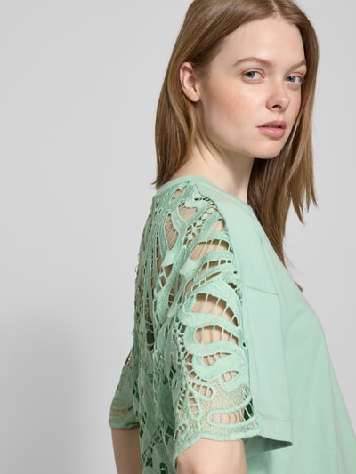 Essentiel Antwerp Loose Fit T-Shirt aus reiner Baumwolle Tuerkis 3