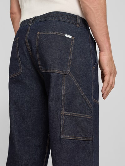Forét Relaxed Fit Jeans mit Ziernähten Modell 'CLAY' Dunkelblau 3