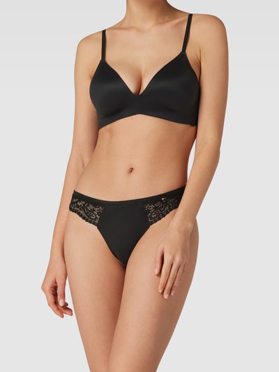 TOMMY HILFIGER String mit Label-Detail Modell 'LACE' Black 1