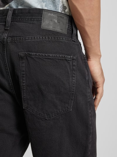 Jack & Jones Korte regular fit jeans in 5-pocketmodel, model 'TONY' Zwart - 3