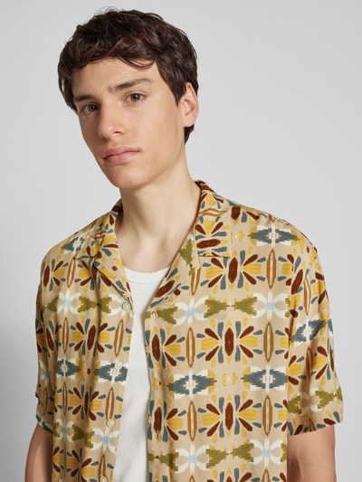 Jack & Jones Regular fit vrijetijdsoverhemd met resortkraag, model 'LUKE' Offwhite gemêleerd - 3