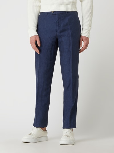 Hiltl Regular Fit Chino aus Leinen Modell 'Pilo' Royal 4