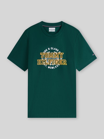 Tommy Hilfiger Regular Fit T-Shirt aus reiner Baumwolle Gruen 2