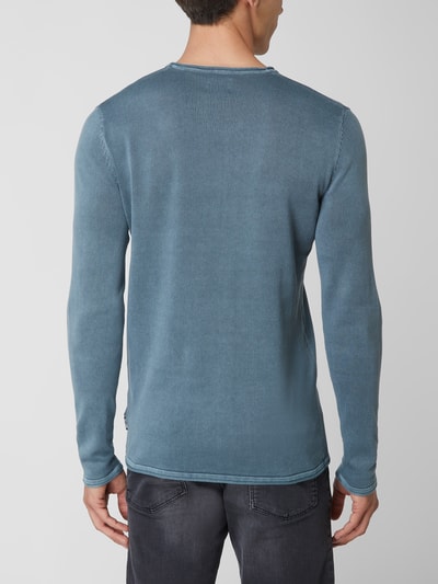 Only & Sons Pullover van katoen, model 'Garson' Rookblauw - 5