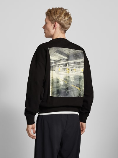 G-Star Raw Sweatshirt mit Label-Print Modell 'Photo' Black 5