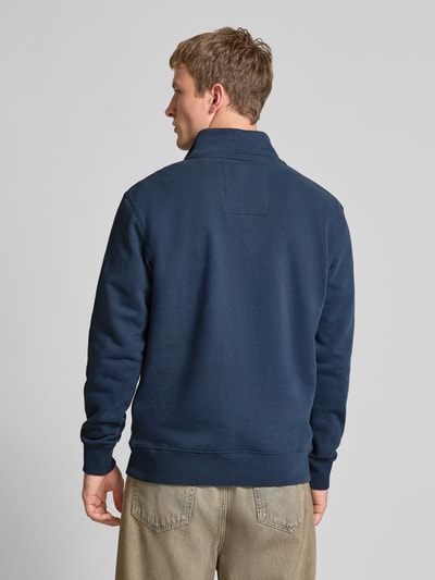 Superdry Sweatshirt mit Troyer-Kragen und Logo-Stitching Dunkelblau 5