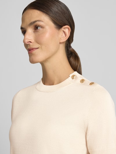 Jake*s Collection Regular Fit Pullover aus Viskose-Mix Ecru 3