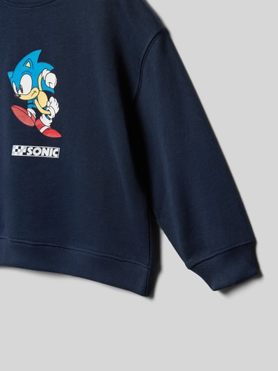 Produktfoto, kinder Sweatshirt mit Motiv Modell 'SONSETS' von Mango in Dunkelblau, Baumwoll-Mix, Regular-Fit, Rundhalsausschnitt