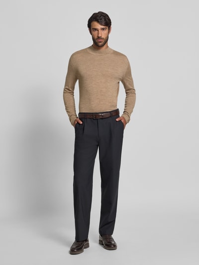 Tiger Of Sweden Gebreide pullover van merinowol met opstaande kraag, model 'Tern' Beige - 1