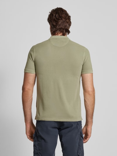 camel active Koszulka polo z wyhaftowanym logo Khaki 5