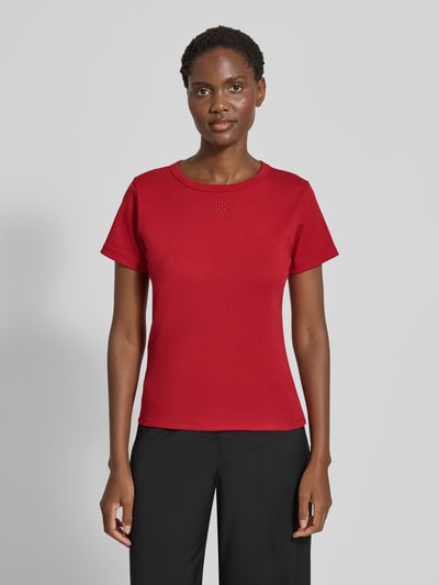 HUGO Regular fit T-shirt van katoenmix, model 'DELORIS' Rood - 4