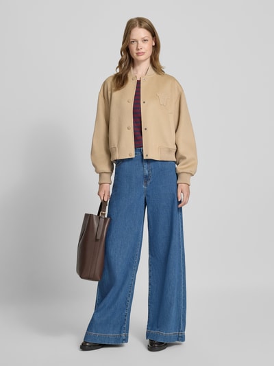 Weekend Max Mara Regular fit collegejack van wolmix, model 'ZELANTE' Camel - 1