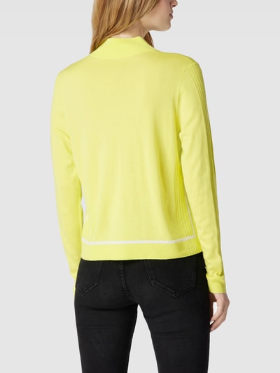 Marc Cain Gebreide pullover met labeldetails Pastelgeel - 5