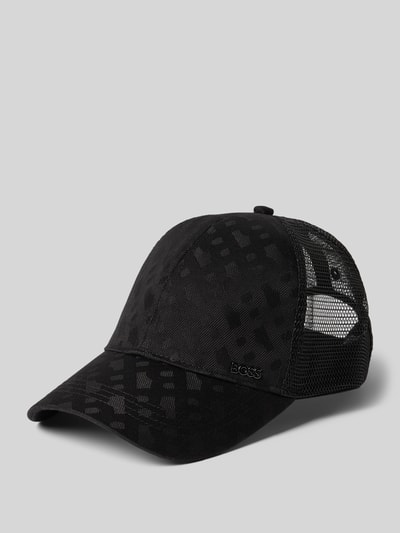 BOSS Basecap mit Mesh-Einsatz Modell 'ZED-TRUCKER-M' Black 1