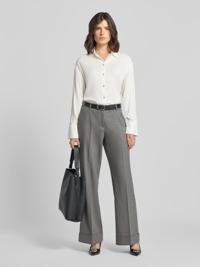 Brax Regular fit stoffen broek van scheerwolmix, model 'STYLE.MAINE' Middengrijs - 1