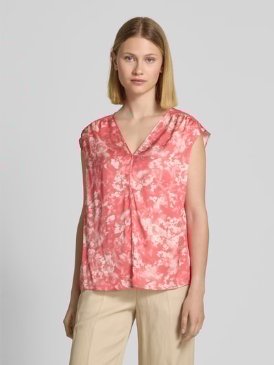 BOSS Blusentop mit V-Ausschnitt Modell 'Binadi' Pink 4