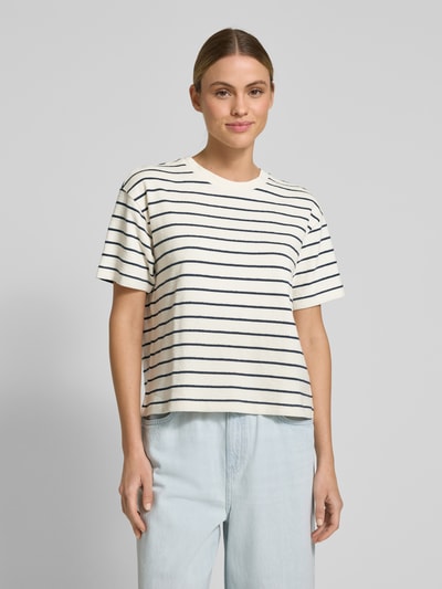 JAKE*S STUDIO WOMAN Cropped T-Shirt mit geripptem Rundhalsausschnitt Lagune 4