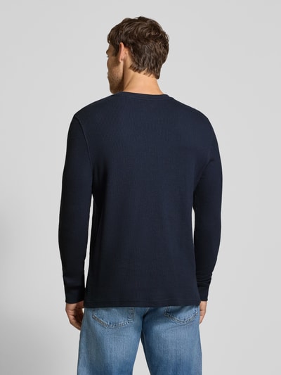 MCNEAL Longsleeve mit Ripp-Struktur Dunkelblau 5