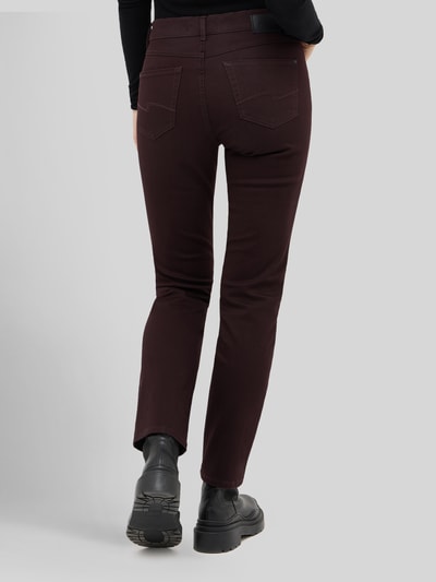 ANGELS Slim Fit jeans van katoenmix model 'CICI' Bordeaux - 5