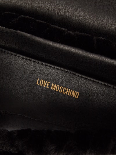 Love Moschino Pochette aus Fake Fur Black 4