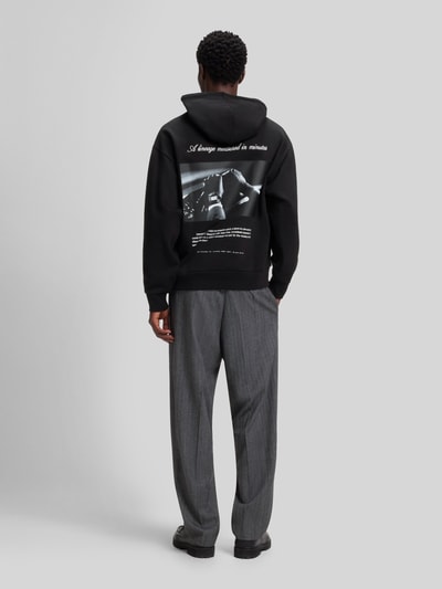 HUGO Oversized Sweatshirt aus reiner Baumwolle Modell 'Devrohood' Black 5