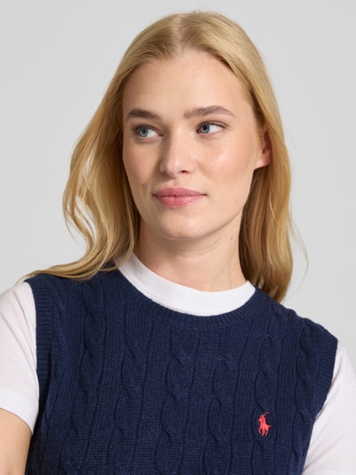 Polo Ralph Lauren Stricktop aus Baumwoll-Kaschmir-Mix Marine 3