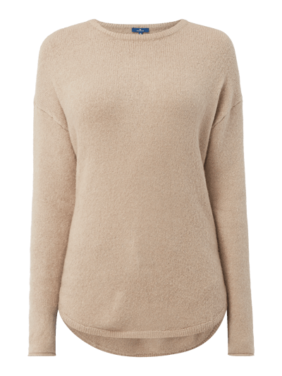 Tom Tailor Pullover mit überschnittenen Schultern Beige Melange 2