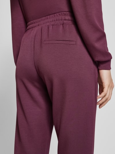 Soyaconcept Slim Fit Sweatpants mit Tunnelzug Modell 'BANU' Bordeaux 3