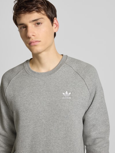 adidas Originals Sweatshirt met ribboorden Lichtgrijs gemêleerd - 3