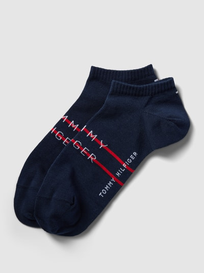 Tommy Hilfiger Sneakersocken mit Kontraststreifen Dunkelblau 1