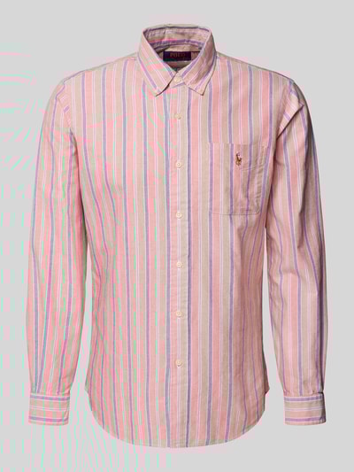 Polo Ralph Lauren Custom Fit Freizeithemd mit Button-Down-Kragen Lachs 2