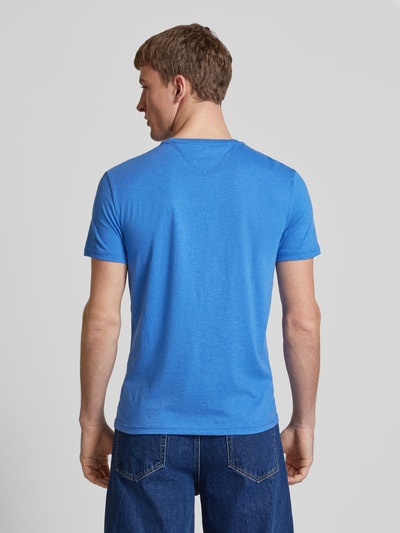 Tommy Jeans T-Shirt mit Label-Stitching Blau Melange 5