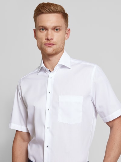 Eterna Koszula biznesowa o kroju regular fit z rękawem o dł. 1/2 Biały 3