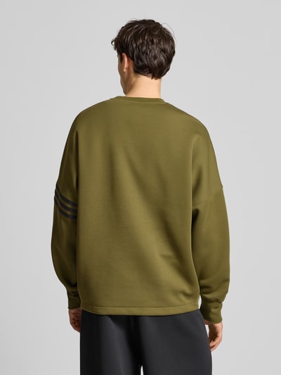 adidas Originals Bluza o kroju oversized z prążkowanymi wykończeniami Oliwkowy 5