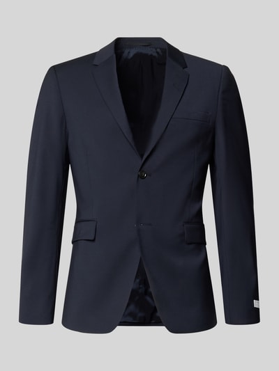 Produktfoto, Slim Fit 2-Knopf-Sakko mit Pattentaschen Modell 'JAMIE' von Tiger Of Sweden in dunkelblau, Material-Mix mit Woll-Anteil