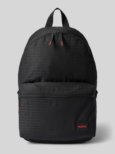 HUGO Rucksack mit Label-Detail Modell 'Ethon_JQ' BLACK 1