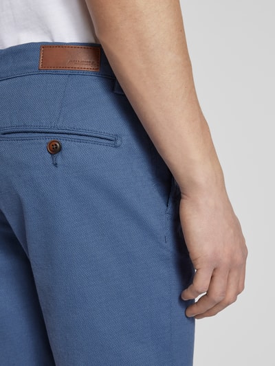 Jack & Jones Regular Fit Bermudas mit Strukturmuster Modell 'FURY' Blau 3