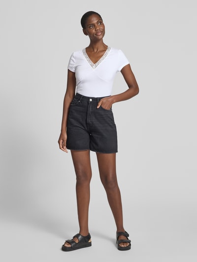 GAP T-Shirt mit V-Ausschnitt Weiss 1