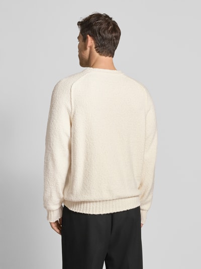 HUGO Relaxed Fit Pullover aus Baumwoll-Mix Modell 'SAN CHRISTOPHER' Offwhite 5