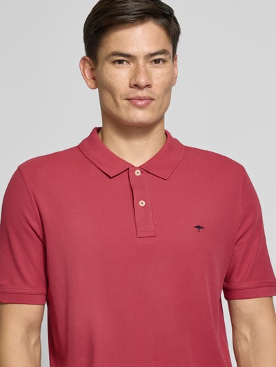 Fynch-Hatton Regular Fit Poloshirt mit Logo-Stitching Koralle 3