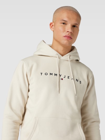 Tommy Jeans Hoodie met kangoeroezak Beige - 3